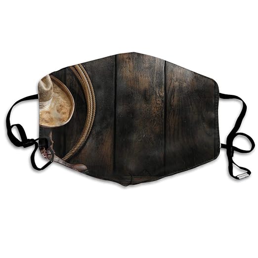 Amazon Com West Cowboy Banner Mouth Mask Unisex Dust Facemask