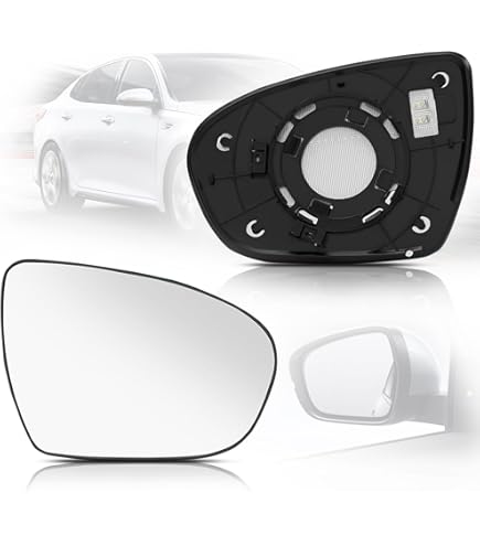 Burco Convex Passenger Mirror Glass - Replacement For 2001-2006 Kia Magentis & Optima
