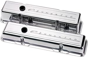 Billet Specialties 95123 Script Short Valve Cover for Small Block Chevy