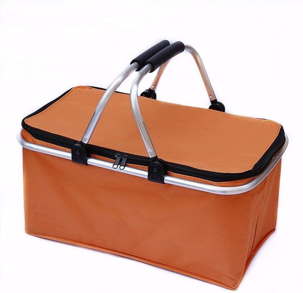 Borsa Interna Per Cestino Bicicletta In Tessuto Oxford - 31x22x20 Cm - Nero - Maniglia Integrata - Adatta A Mountain Bike, Bici Da Strada E E-Bike