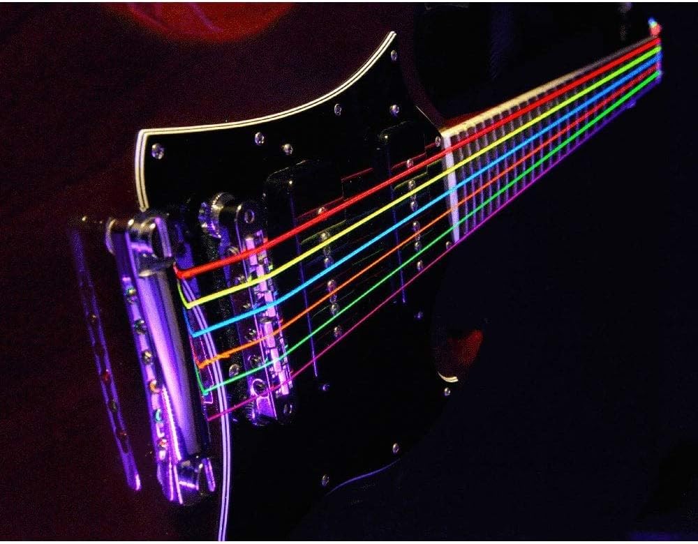DR Strings HI-DEF NEON™ - MULTI-COLOUR Coloured Electric Guitar Strings: Light 9-42, Multicolour - Image 4