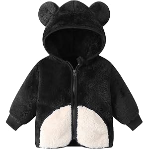 Baby Girl Winter Warm Fleece Jacket Toddler Boy Sherpa Infant Sweater Coat | Baby Girl Winter Warm With Hood Fleece Jacket To