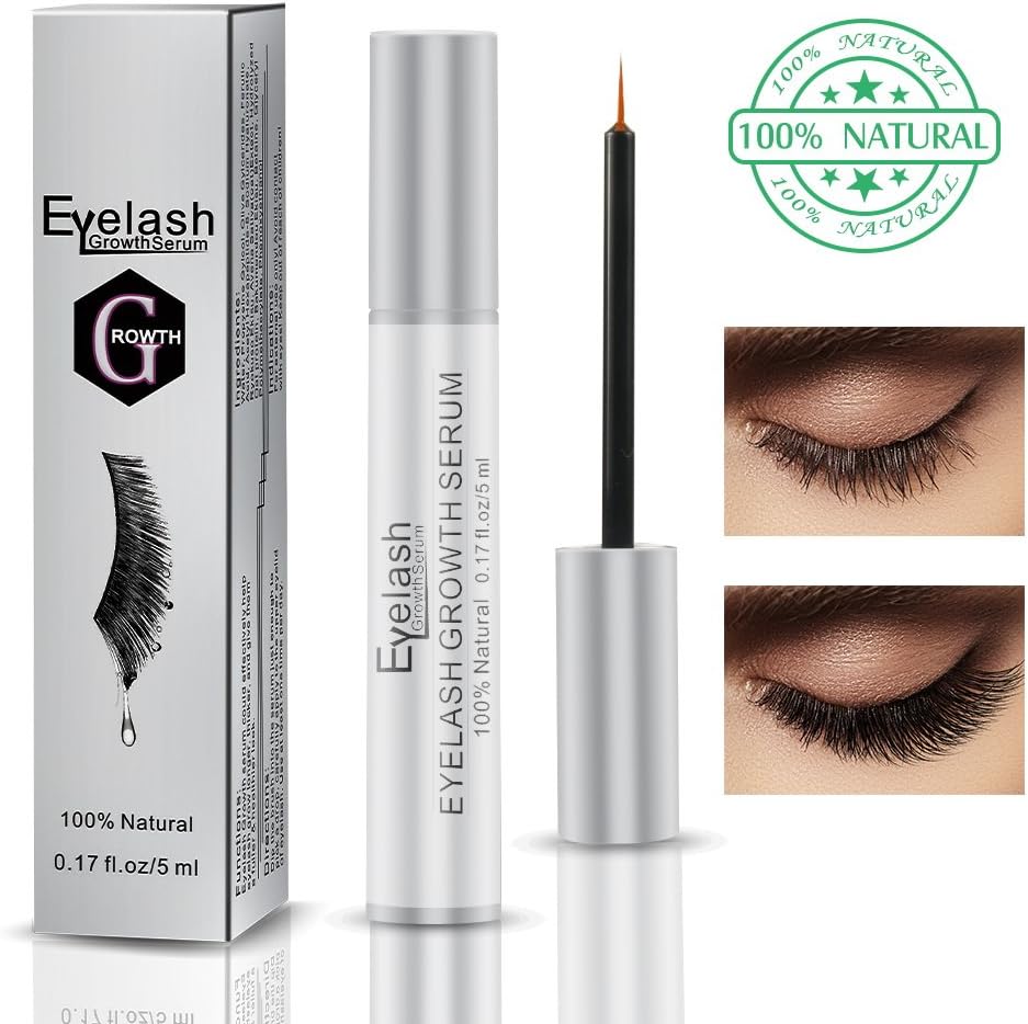 Stanbow Eyelash Growth Serum, Natural Eyebrow Enhancer Serum Product, Brow & Lash Enhancing Formula for Longer, Thicker Eyelashes and Fuller Eyebrows - 5ML
