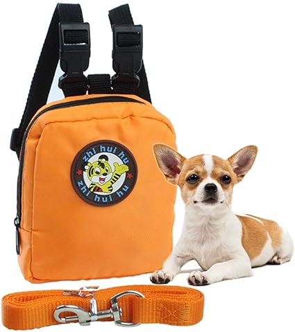 Petsupply Sac à Dos Harnais Pour Chien Avec Laisse Motif