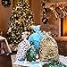 Amosfun 30pcs Christmas Favors Bags Christmas Party Present Bags Around Tree Wonderland Present Wrapping Bags with Ribbon Ties in 4 Assorted Sizes