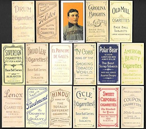 Honus Wagner 1909 T206 (16) Card Baseball REPRINT Lot with all 16 varaition backs (The Most Famous and Expensive Card in the baseball card hobby (Sweet Caporal Back) (American Beauty Back) (Polar Bear