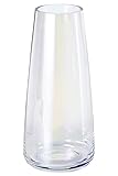 Ekirlin Vases,8.7inch Round Glass Table Vase for