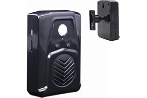 XYSZPCGS PIR Motion Sensor Activated Sound Player Speaker with USB Cable, Download Your own MP3 Audio Files to Play Speech, Music or Sound Effects (Black)