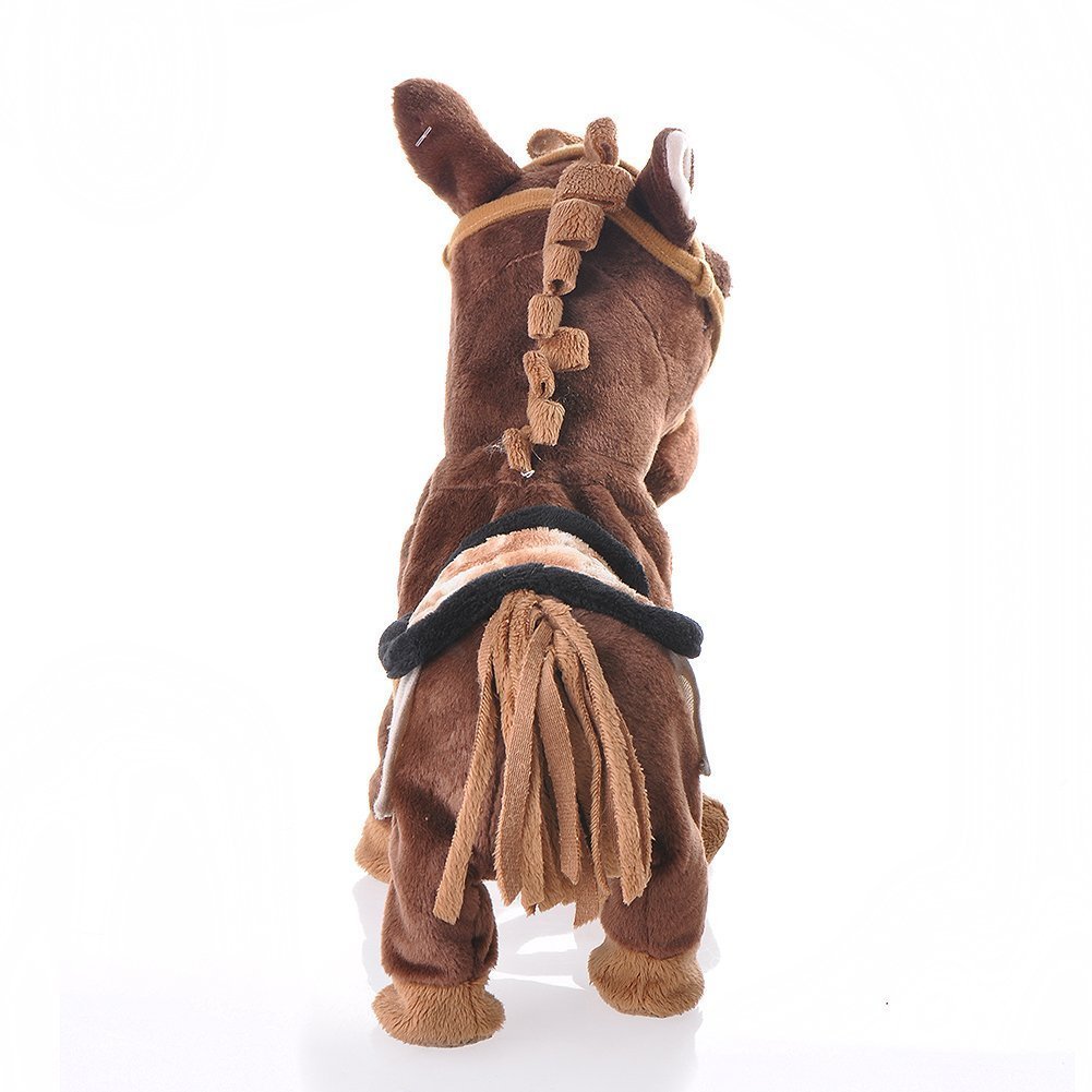Walking Horse Pony Musical Singing Toy Plush Battery Operated Horse for