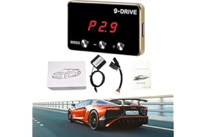 XXIMUIM Throttle Response Controller,9 Drive 9-Mode Universal Electronic Throttle Controller For Dodge Maserati Chrysler Jeep(807)(Red)