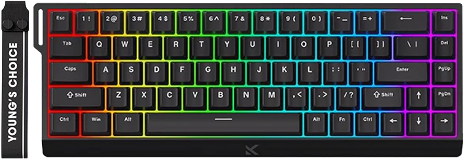 Hyekit x MCHOSE ACE 68 65% Wired Magnetic Switch Mechanical Gaming Keyboard, Rapid Trigger Hall Effect Keyboard, Hyper-Fast Adjustable Actuation, 8K Hz Polling Rate, RGB HotSwap, for PC/Mac, Black