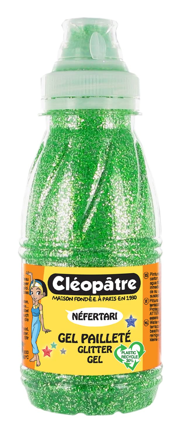 Cléopâtre GP 250-16 Bottle of Glitter Gel 250 ml Green