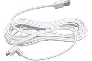 Security Camera Power Extension Cord, PVC USB Water Proof Security Camera Charging Cable Replacement for Indoor Outdoor Secur