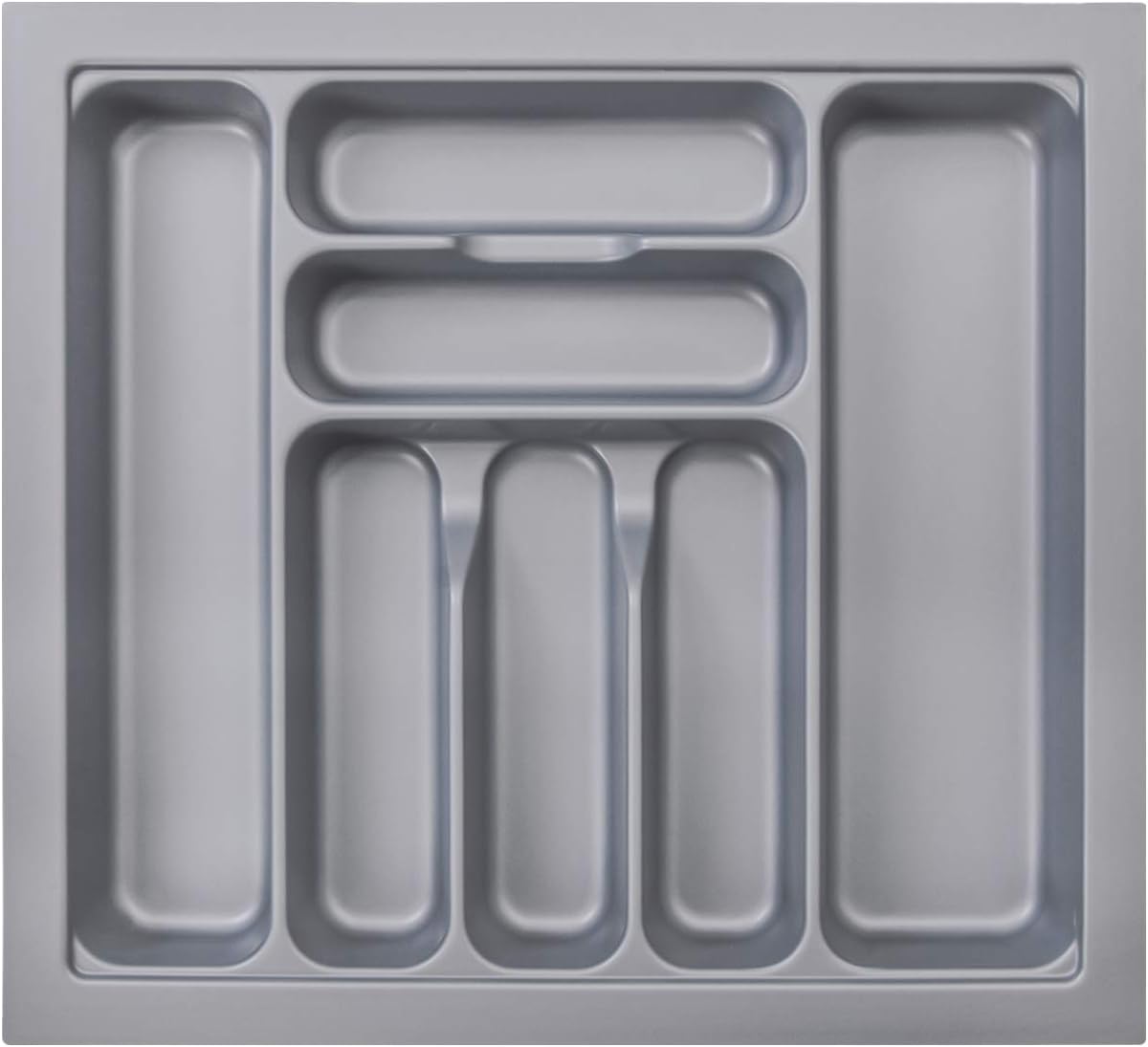 RH Art Schubladeneinsatz 60er Besteckeinsatz Küche Besteckkasten für Schubladen Küchenschrank aus Kunststoff 517 x 474 mm