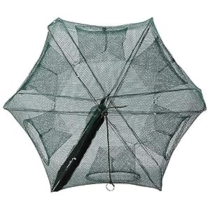 Hgy 6 Trous Automatique Pêche De La Crevette Nette Cage Nylon Pliable Crabe Nasse Cast