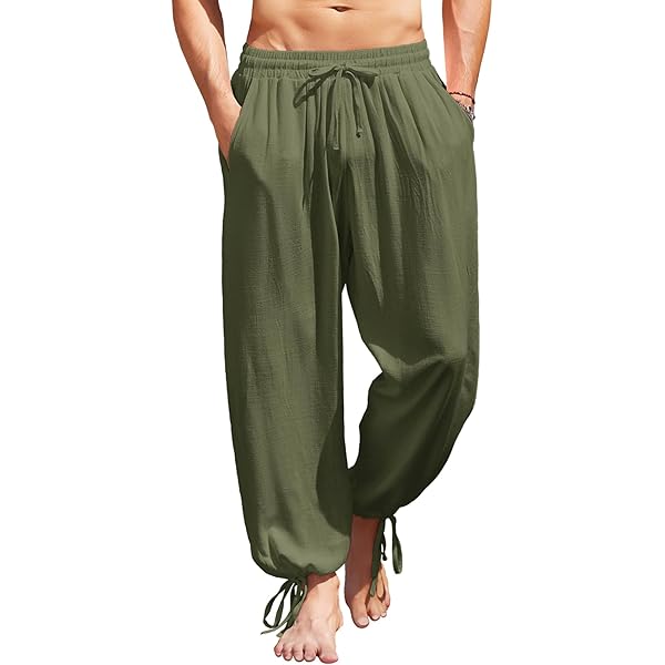 Yoga Ninja Harem Samurai Pants Women Men, Japanese Style wrap