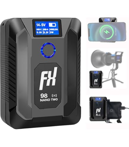 Amazon.com : FXLION Nano PRO V Mount Battery,98Wh 14.8V 6800mAh