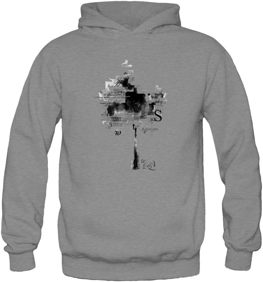 LI JUXIANG Women's Ink Painting Logo Hoodie Sweatshirt
