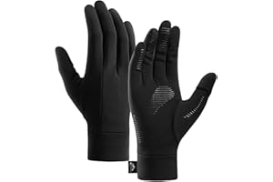 ZVCXOE Winter Liner Gloves Lightweight Warm Non-Slip Cycling Gloves Windproof Perfect for Cycling Driving Hiking Walking