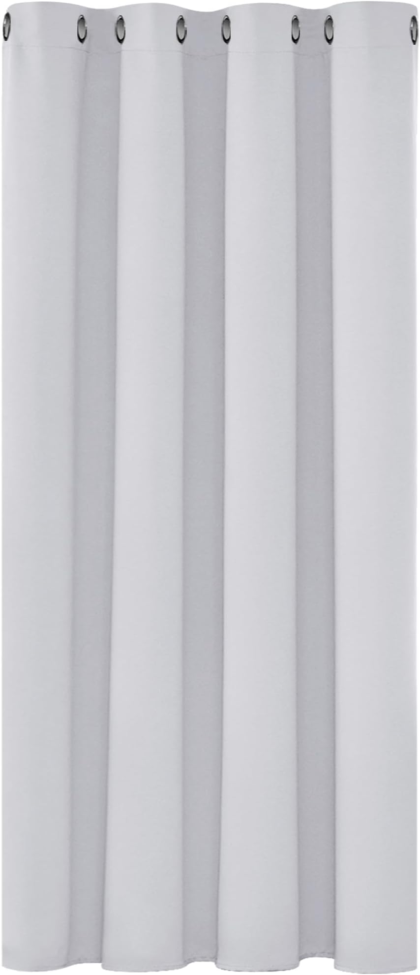 Deconovo Ring Top Blackout Curtain 52x54 Silver Grey Single Panel