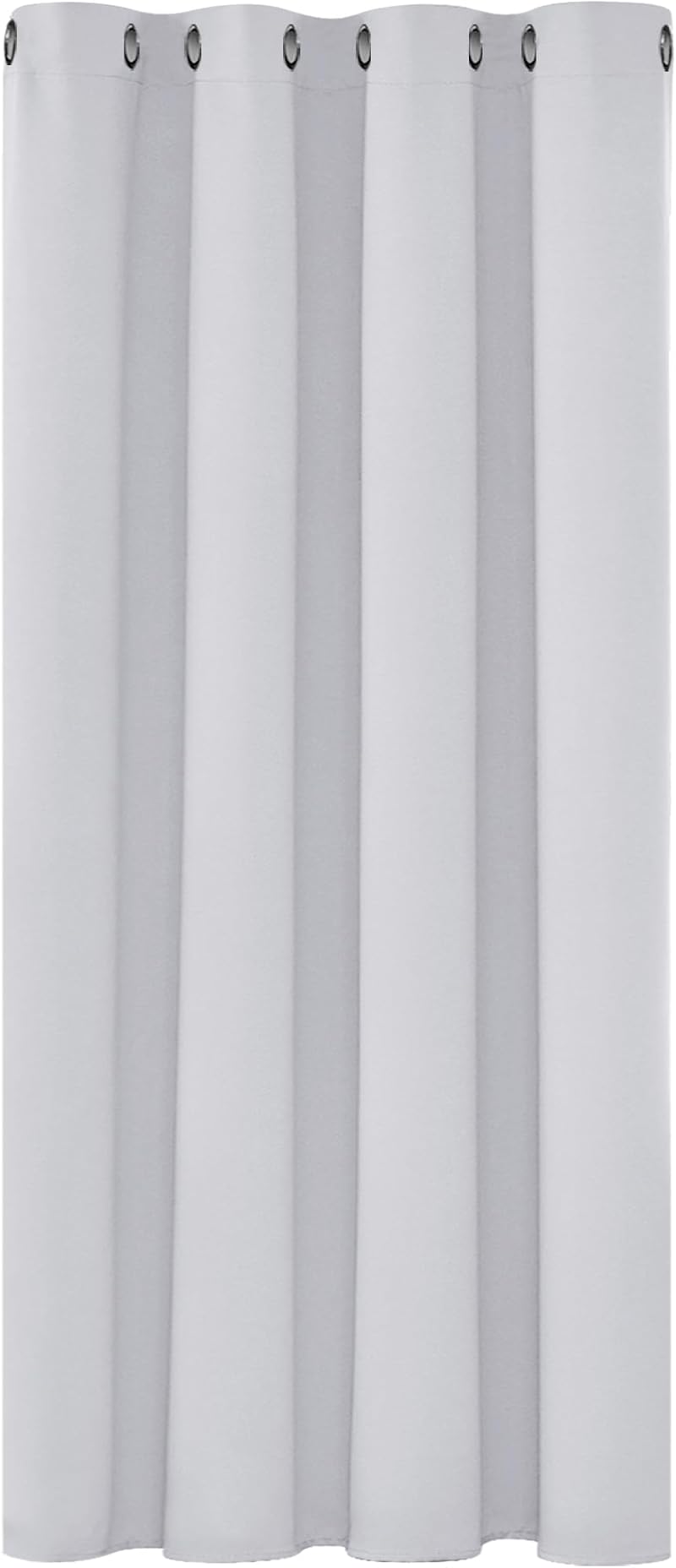 Deconovo Ring Top Blackout Curtain 52x54 Silver Grey Single Panel