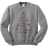 Cat Tree Meowy Christmas Sweatshirt Unisex
