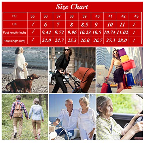 aeepd Women Fashion Trainers Slip on Shoes Walking Loafer Arch Support Comfort Breathable Antislip Wine Red