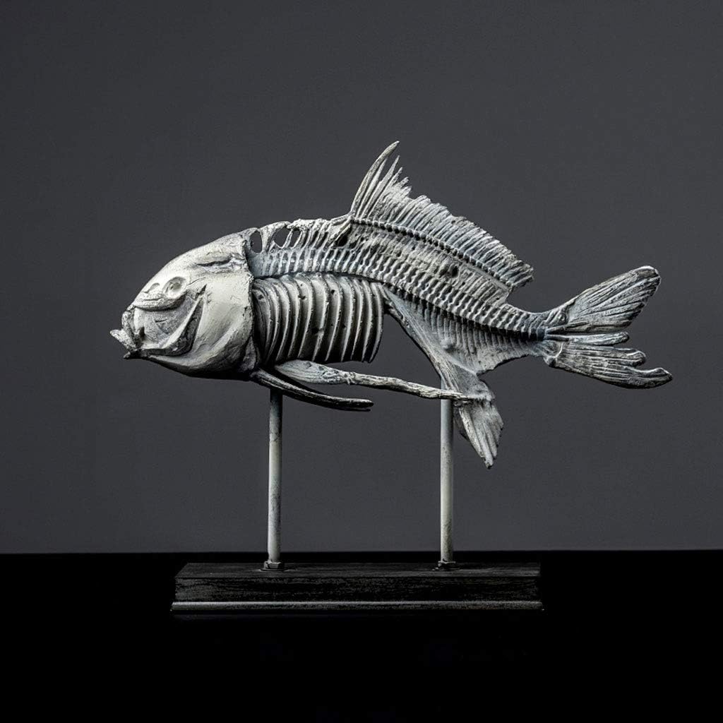 Amazon Cs 海洋美術装飾品ヨーロッパシミュレーション化石魚骨クリエイティブホームソフトカバー研究オフィス工芸品装飾品 置物 オブジェ オンライン通販