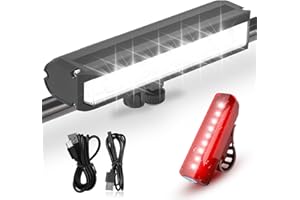 PRO 2800L Bike Light Front – 5 LED 8000mAh Rechargeable Bike Headlight with Power Bank, 4 Modes, IPX5 Waterproof Bike Front L