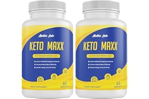 MALIBU LABS Keto Maxx, Advanced Ketogenic Pill Formula 1300 MG, Made in The USA, (2 Bottle Pack), 60 Day Supply Tank