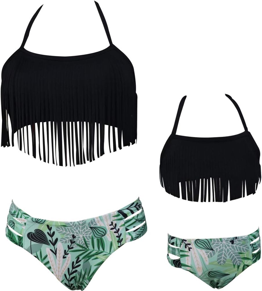 Summer Cute Baby Girls Bikini Set Family Matching Swimwear Mommy and Me Swimsuit