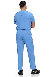 Hey Collection Men Stretch Scrubs Set V-Neck Scrub