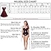 Miusol Women's Retro Floral Lace Cap Sleeve Vintage Swing Bridesmaid Dress Wine
