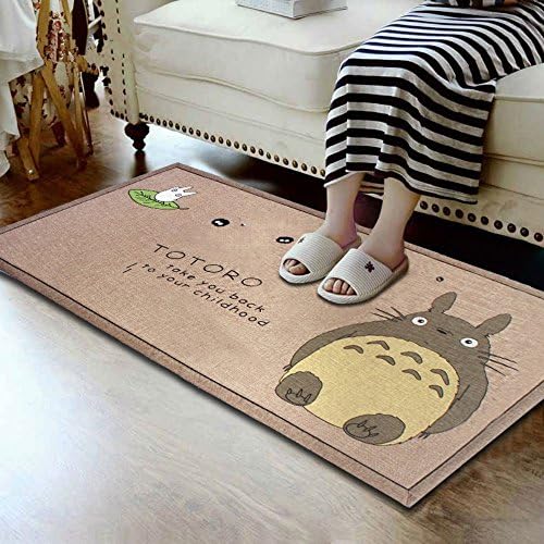 CUTI Cartoon Totoro Area Rugs Baby Crawling Carpet for Kids Playroom Bedroom Anti-Skid 30 by 55 inches
