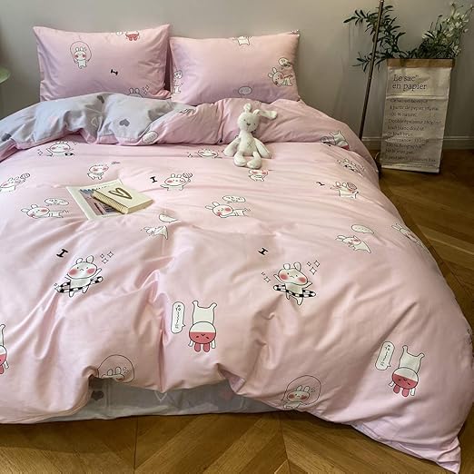 pink rabbit comforter