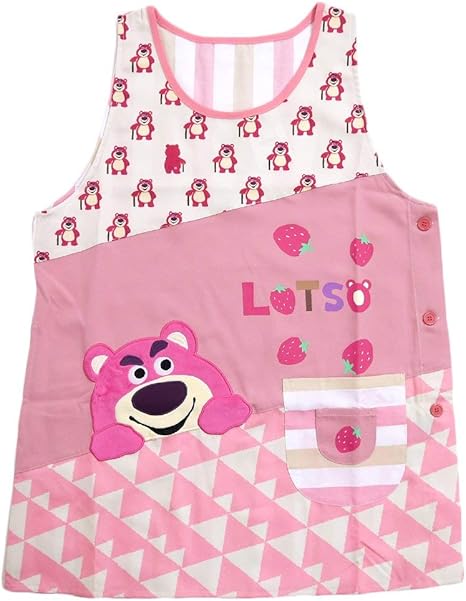 Amazon Co Jp ロッツォ キャラクターエプロン Disney トイストーリー エプロン ふわふわキャラ 服 ファッション小物
