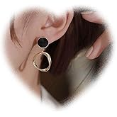 W WEILIRIAN Boho Circle Drop Dangle Earrings Hollow Circle Earrings Circle Round Stud Earrings Gold Geometric Earrings Jewelry for Women and Girls Gifts