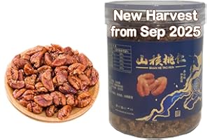 XIHU Chinese Peeled Walnuts,Fresh Linan Mountain Walnut Kernels,Walnuts with Extra Creamy or Salty Flavoring,Net 170g/6oz.,临安山核桃仁 (Original)