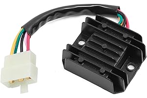 Minho GY6 Voltage Regulator Rectifier with 5 PIN Connector Compatible with GY6 150CC 152QMI 157QMJ Engine Scooter Mopeds Jonway Tank