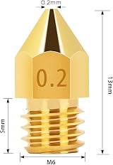 LUTER 15x 0.2mm MK8 3D Printer Nozzles + 5x 0.15mm Stainless Steel Needles view 2
