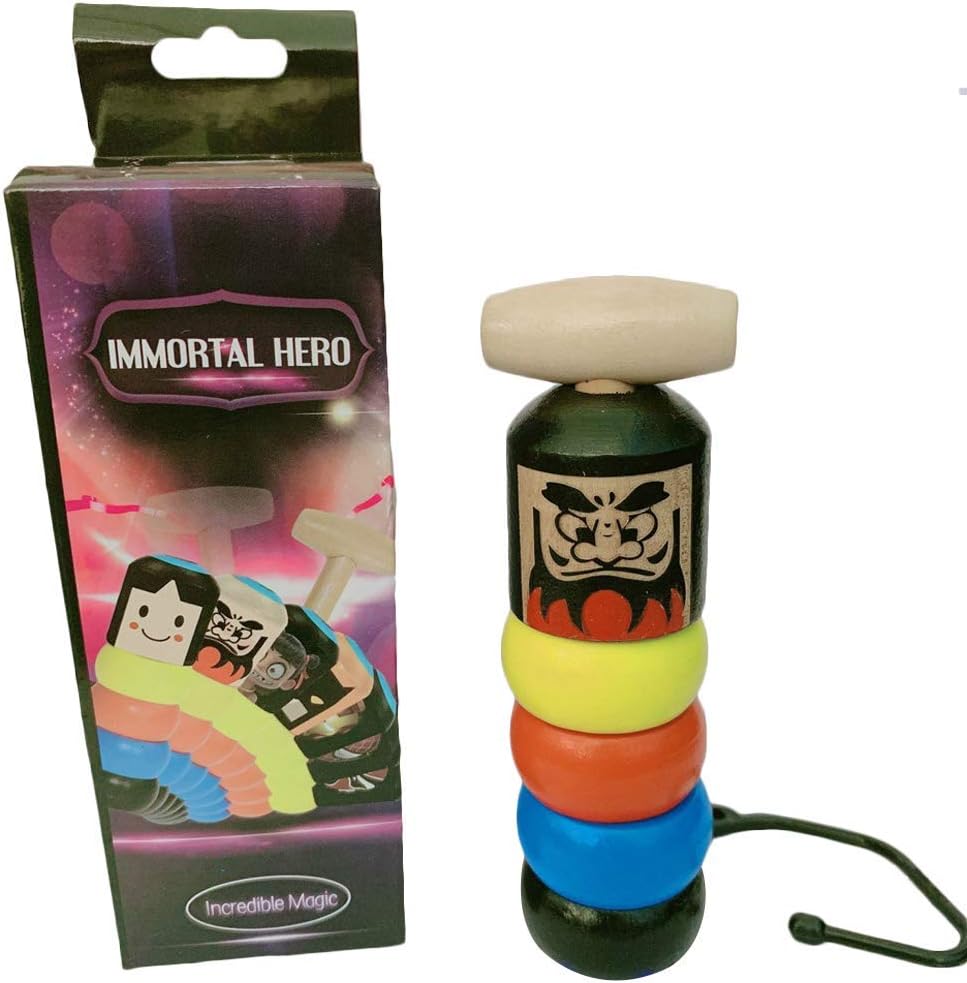 Cute Wooden Man Magic Toy, Wooden Magic Little Wooden Man Automatic Assemble Unbreakable Wooden