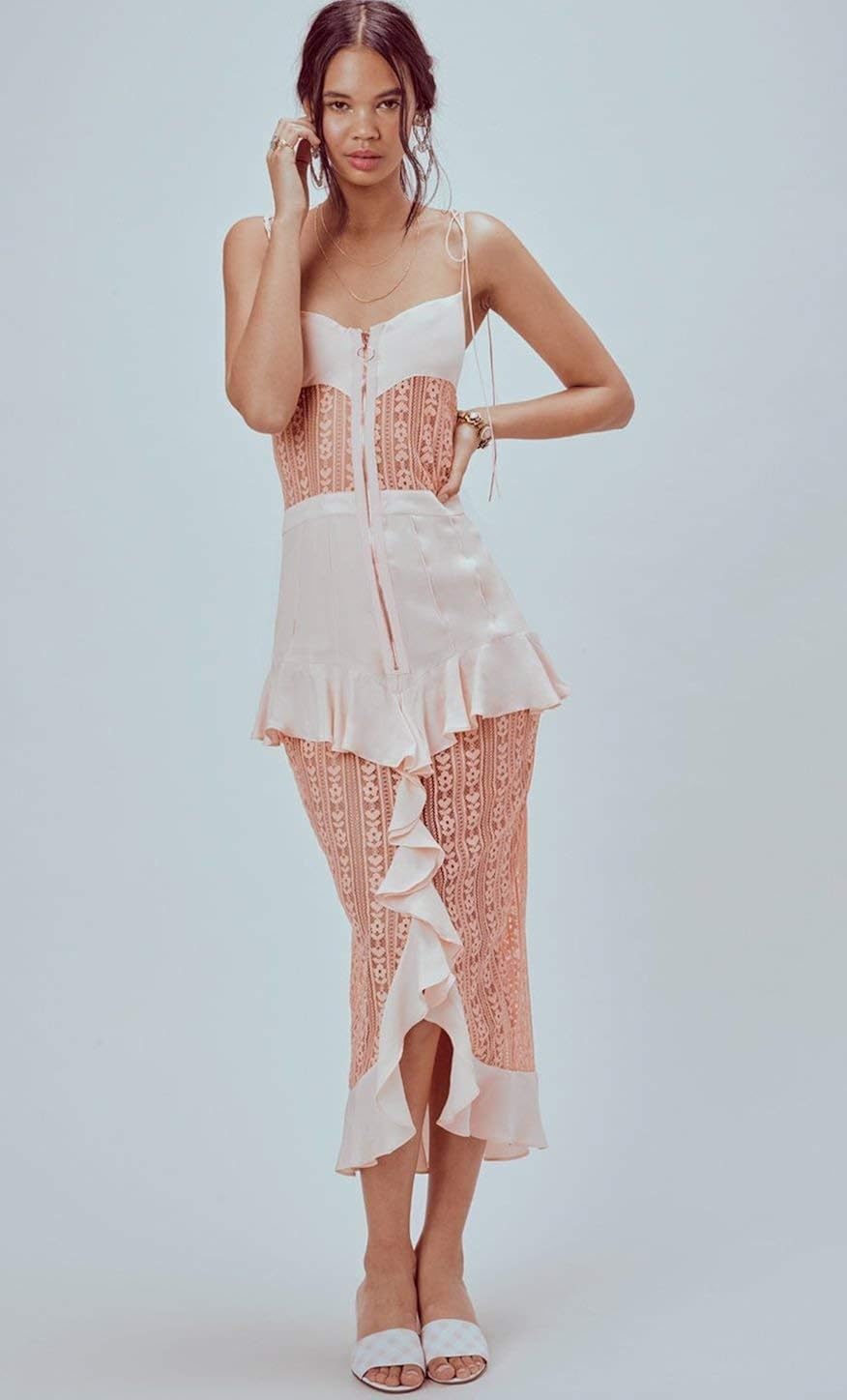 rose gold and burgundy bridesmaid dresses