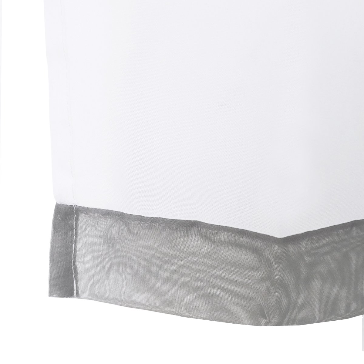 Everyday Celebration Tenda Trasparente Blu Con Tasca Per Asta - Jacquard In Lino 132x213 Cm - Filtra Luce E Protegge Privacy