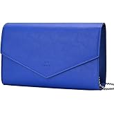GM LIKKIE Clutch Purse for Women, Evening Envelope Clutch Bag, Crossbody Foldover PU Leather Shoulder Handbag