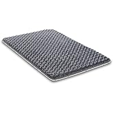 Dog Bed for Crate High Resilience Foam Crate Pad Mat for Medium Large Dogs Washable Anti-Slip,35" x 22",Dark Gray