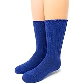 WARRIOR ALPACA SOCKS - Superfine Alpaca Wool Socks For Boy's And Girl's - Cuff-able Crew - Solid – Ribbed