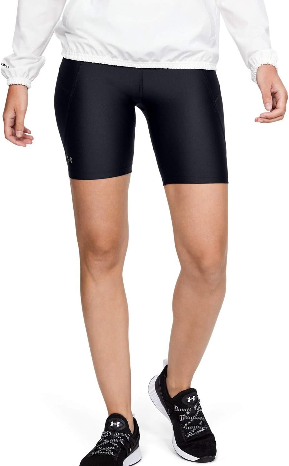 Under ArmourUa Hg Armour Bike Shorts Women's Tights, Black,Size LG