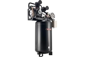VEVOR 80 Gallons Heavy-Duty Air Compressor, 10HP 17 SCFM at 90PSI Air Compressors Max 175PSI, Oil-Lubricated Compressor Tank 