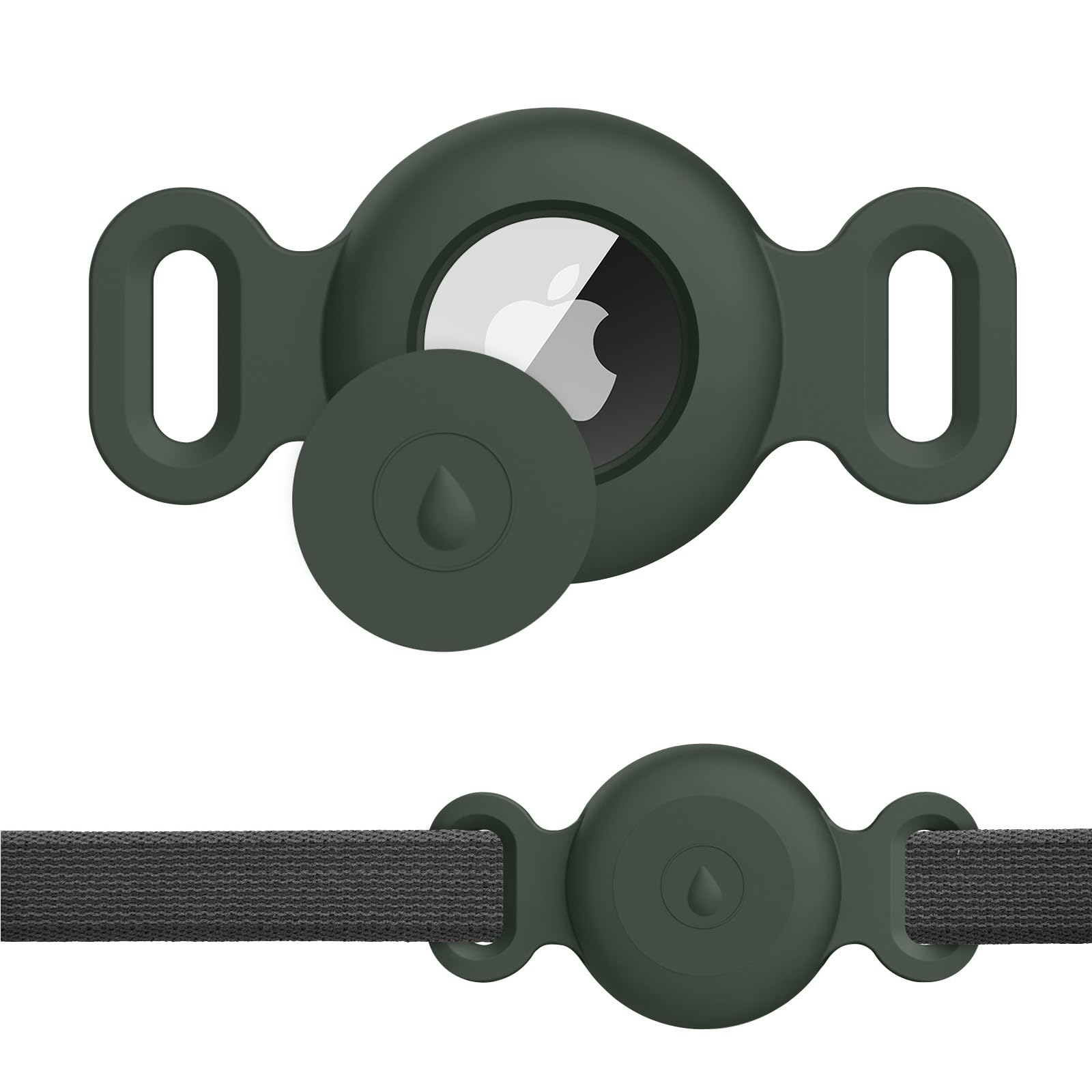 Meliya Airtag Case 1st/2nd for Dog Cat Collar, Waterproof Apple Airtag Protective Holder GPS Tracking Finder for Pet, Silicone Case for Dog Collar Cat Loop Holder Pet Accessories — image 1