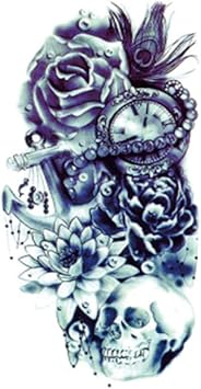 Autocollants De Tatouage De Bras De Fleur Autocollants De